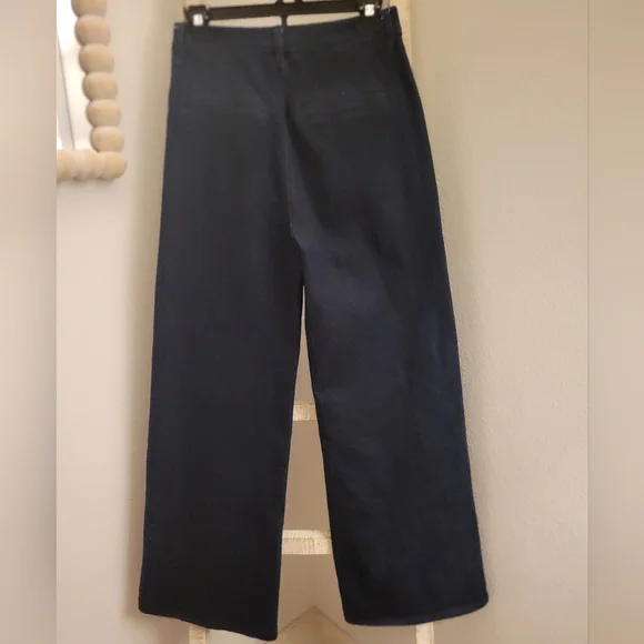 Denim High Rise Trouser with Flare Leg, Ann Taylor Sz 0 - Picture 9 of 10